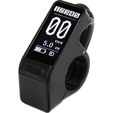 SW102 wasserdichter LCD-Bildschirm für Elektrofahrräder, Bedienfeld und Display kompatibel mit Bafang BBS01, BBS02, BBSHD Motoren. (1/5)