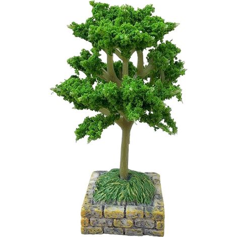 Arbres Miniatures - Modèles en Résine pour Maquettes et Diaporamas - Décor de Maison de Poupée et Scénographie - Lot de 6 (1/3)