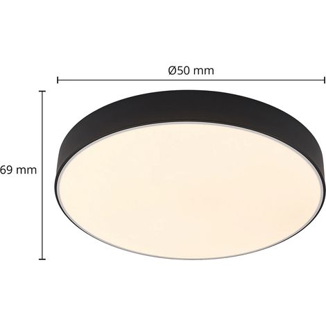 [GEBRAUCHT] Lindby Led Deckenleuchte Simera Deckenlampe Leuchte Lampe ø 50cm Schwarz Dimmbar B-Ware (1/2)