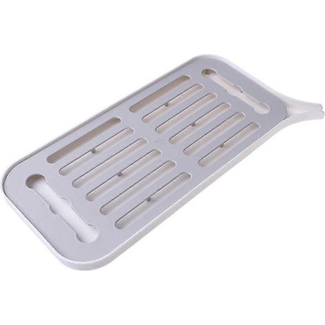 Égouttoir à vaisselle en plastique, plateau de séchage, organisateur de cuisine, égouttoir de plan de travail pour grand évier, égouttoir à vaisselle et fruits (1/5)