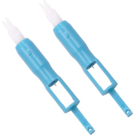 Threader Aiguille Machine à Coudre - Outil de Filage Manuel pour Changement d'Aiguille - Compatible avec Machines à Coudre et Surjeteuses - 2 Pièces (1/5)