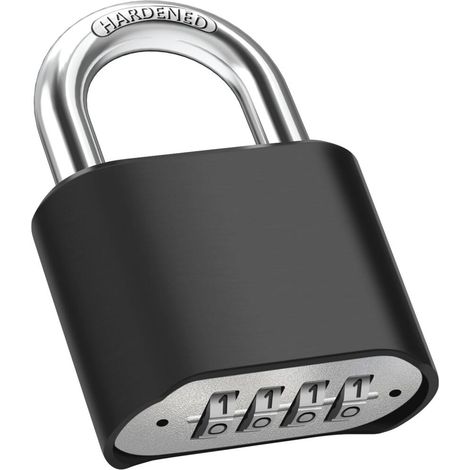 8mm Loquet Cadenas à Combinaison – vassel et Antivol – 52mm Cadenas plein air Etanche – Cadenas Code (1/5)