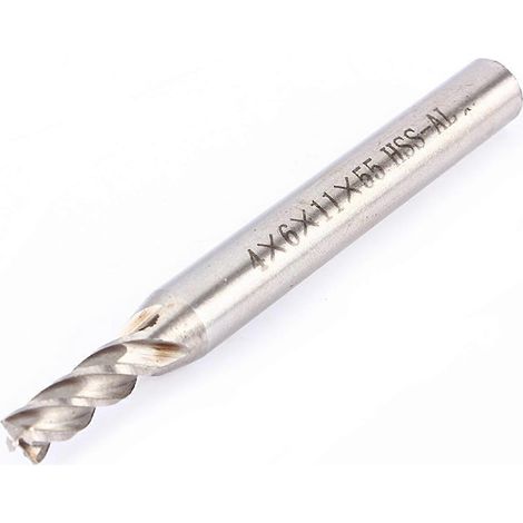 Hochwertiger 4-12 mm HSS CNC-Schaftfräser mit geradem Schaft und 4 Schneiden