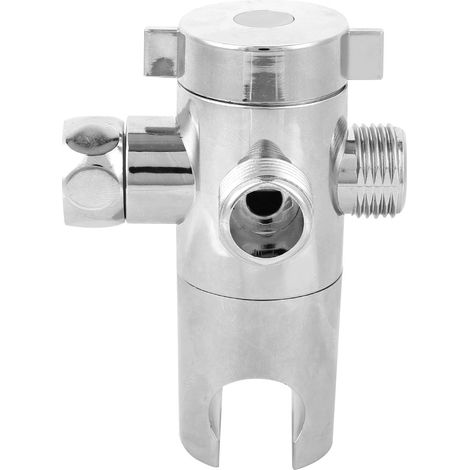 Robinet inverseur de douche multifonction G1/2 à 3 voies avec support de pommeau de douche - Accessoire de salle de bain (Type 1) (1/5)