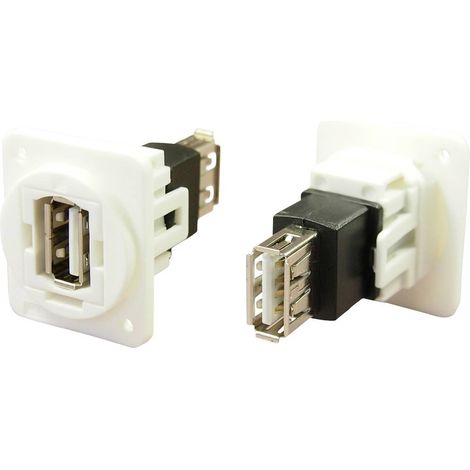 Adaptateur/prolongateur, embase femelle Port USB type A - port USB type A CP30208NXW Cliff Contenu: (1/2)
