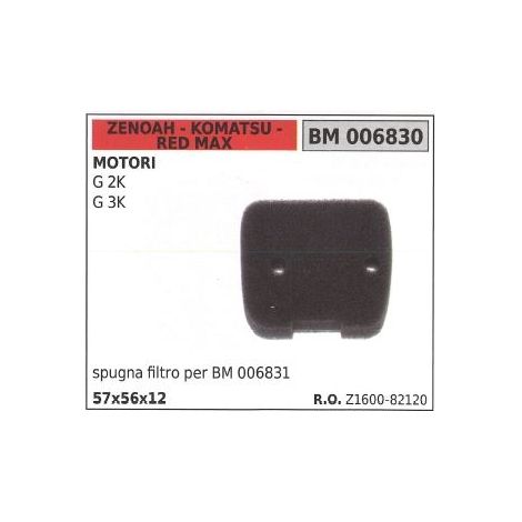 Spugna filtro aria ZENOAH per motore G 2K G 3K 006830