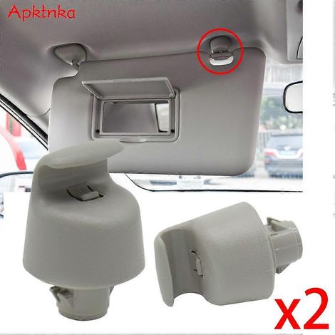 Apktnka 2x Fixation par crochet et boucle de pare-soleil pour Nissan X-Trail T32, Teana L33, Altima L33, Murano Rogue - Pare-soleil (1/4)