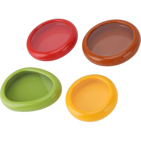 Contenitore per frutta, 4 pezzi, salvaspazio, in pellicola di silicone ABS, scatola sigillata multifunzionale per verdura da conservare in frigorifero. (1/5)