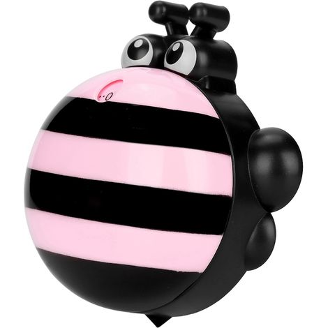 Minuteur de cuisine mécanique, minuteur de cuisine manuel en forme d'abeille (rose) (1/5)