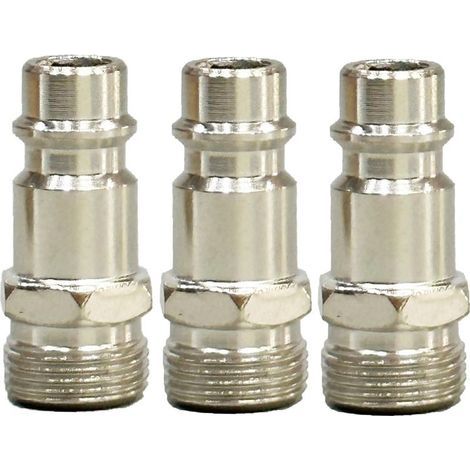 3 pièces 1/4 connecteur conique à air comprimé, embout fileté d'air comprimé pour le raccordement d'air comprimé (1/5)
