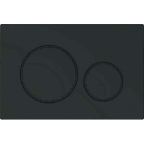 Plaque de Commande WC Compatible Geberit Sigma 20 - Duofix - Design Élégant Noir Mat 115.882.16.1