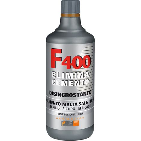 ACIDO DISINCROSTANTE PER CEMENTO 'F400' lt 1- 12 pezzi  - FAREN