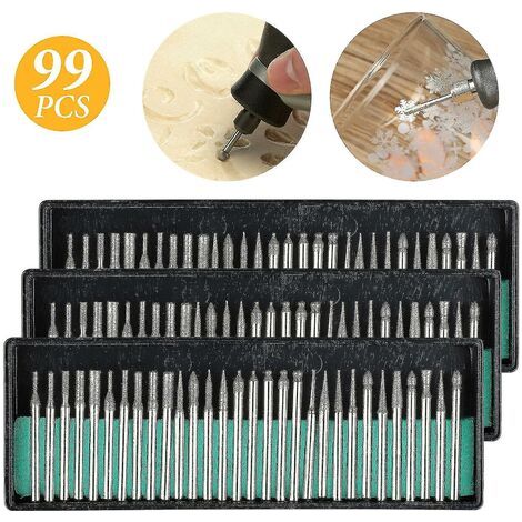 Kit Affûtage Forets - Pour Machines Dremel - Boîte de Rangement en PC - 12 Pièces (1/5)