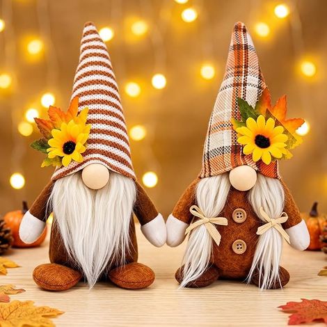 GNOME Peluche Elfe Décoration Lutins Décoratifs d'automne (1/5)