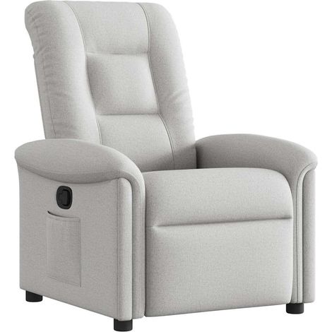 Maison Exclusive - Poltrona Reclinabile in Tessuto Grigio Nuvola
