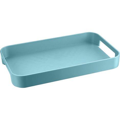 Plateau rectangulaire en plastique de style nordique avec service à thé (vert) (1/2)