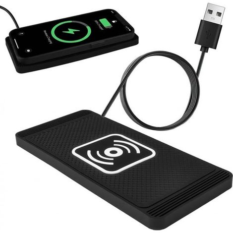 15 W Schnellladegerät für Kraftfahrzeuge ohne QI-Schnellladegerät für schnelles Auto-Ladegerät mit 1M-USB-Kabel für iPhone 16 15 14 13 12 11 X (1/5)