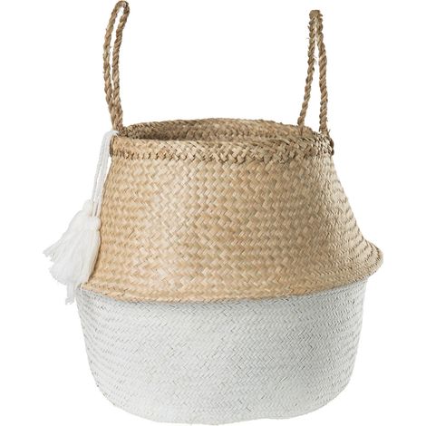Panier en jonc Kahs Borl SKLUM Ø40 x 38 cm