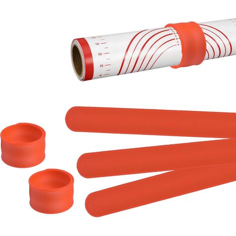 5 Pack Silicone Storage Strips, Gift Paper Clamps, Paper Roll Holder, Clips, Baking Mat, Bracelets, Posters and Home Storage (1/5)