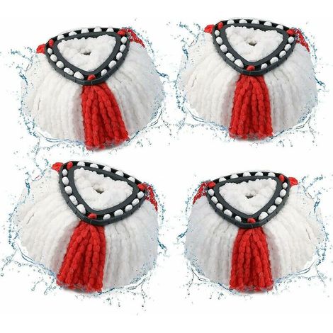 4er-Pack 2-in-1-Moppköpfe für Vileda Turbo Refill (1/4)