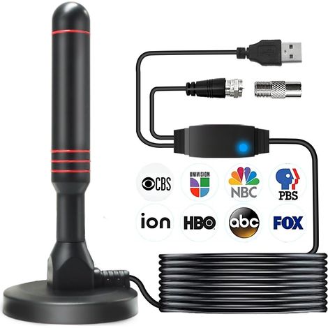 Antenne TV HD numérique omnidirectionnelle – Réception 360° – Base magnétique pour installation discrète -DELKEVIC (1/3)