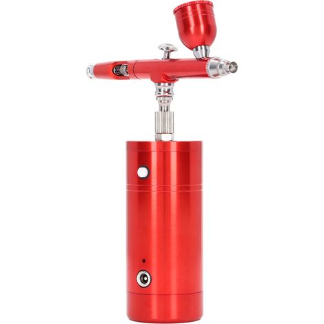 Pistolet Aérographe sans Fil Rechargeable Mini Pinceau Pulvérisateur à Main pour Tatouage, Maquette, Peinture, Décoration de Gâteau (1/5)