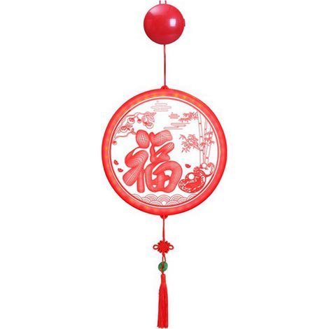 Luminaire - Caractère Chinois - Panneau Acrylique Éclairé LED - Lumière Rouge Ambiante - Pour Porte Mur Fenêtre - 1 Pièce (1/5)