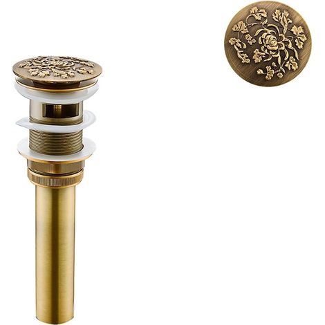 Bouchon de sol laiton pop-up universel pour canalisation (1/5)