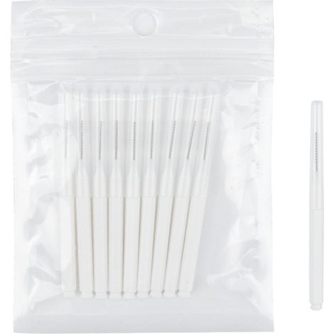 Brosse de Nettoyage de Buse de Douche, Petite Brosse de Nettoyage Anti-Colmatage, Peut être Utilisé pour Nettoyer Les Trous des Téléphones Portables et Les Petits Objets 2 Pièces(blanc) (1/5)