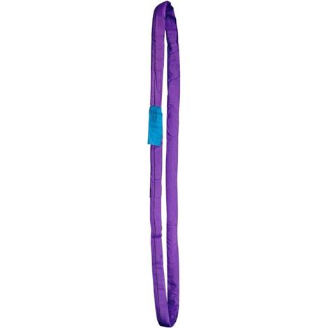 Sangle Ronde, Sangle de levage à boucle ronde, - -DOUble gaine contre coupures et abrasions capacité de charge : 1000kg/1 Tonne ,2 m, Violet-DOU