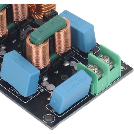 Filtre d'alimentation monophasé 10 A à 3 étages EMI/EMC, conforme aux normes FCC, pour une tension d'entrée de 110 à 250 V CA. (1/5)