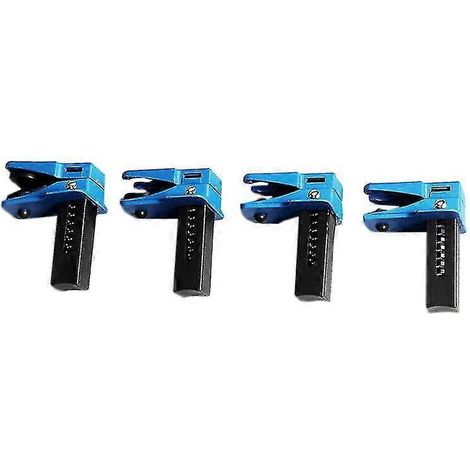 Set mit 4 Bremsschlauchschellenstopfen zur Verhinderung von Öllecks (blau und schwarz).