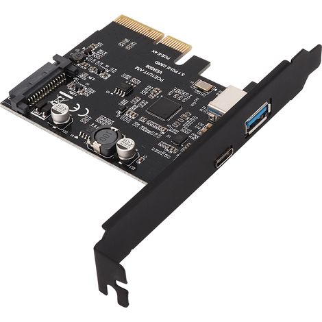 Carte d'extension USB 3.1 TYPE-C + TYPE-A pour PC de bureau, 10 Gbit/s, compatible Windows (1/5)