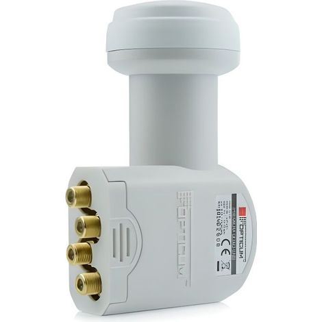 LNB Quad - OPTICUM - 0,1 dB - Universel - Full HD 3D - 4 sorties