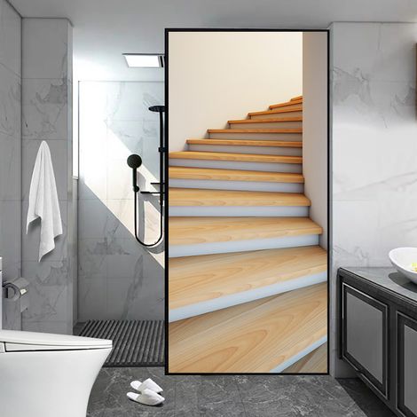 (38,5 x 200 cm x 2 pièces) Autocollants de porte effet 3D 29 (1/5)