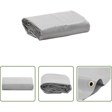 Bâche anti-UV -  Bâche gris 1x2,5 m 650 g/m² (1/5)