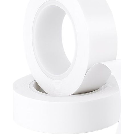2 PCS Tapes, Ruban Adhésif Double Face Pour Intérieur et Extérieur, Étanche, Ruban de Montage Pour Objets Lourds, Mousse PE, Fixation d'Objets, Applications Permanentes (20 mm x 3 m) (1/5)