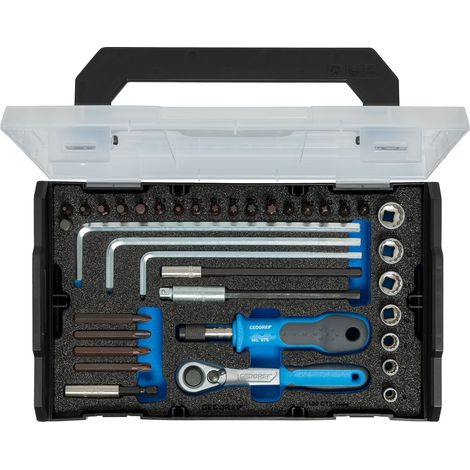Jeu d'embouts avec cliquet 1/4" et porte-embouts manuel en L-BOXX mini®. (1/4)