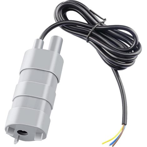 Aideepen Pompe submersible JT-500-12 V CC - Pompe droite - Hauteur de refoulement : 5 m - Avec câble de 1,5 m - Pompe à eau 600 l/h - Pour aquarium, aquarium, jardin, caravane (1/5)