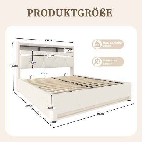 Couchtisch aus Samt in Beige 109 x 37.5 x 14 cm HOMAIRE (1/5)