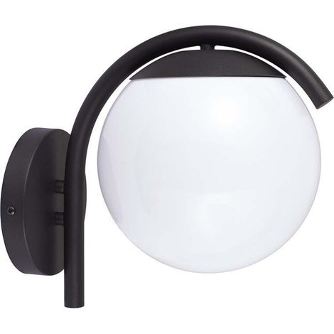 V-TAC Lampada LED con Sfera Opale e Portalampada E27 200280260mm Nero IP44