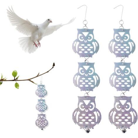 BUNTHAUS Lot de 2 Répulsif Oiseaux, Répulsif Pigeons, Bande Répulsive Anti Oiseaux, Barre Effaroucheur Oiseaux, Clochette Anti Oiseau, Répulsif Oiseaux Réfléchissant pour Eloigner Pigeon Moineau Corbe (1/4)