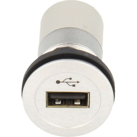 USB-Einbaubuchsen 2.0 Buchse, Einbau mit LED-Farbring: Blau RRJUSBAAB Schlegel Inhalt: 1 St.