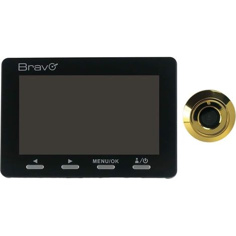 Spioncino Elettronico Maxi Sottocchio Bravo Oro con Schermo Lcd 4,3 mm (1/3)