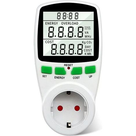 SHINING HOUSE Energieverbrauchszähler Wattmeter Steckdosenzähler Energiezähler (1/4)