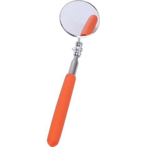 1 Miroir D'inspection Télescopique, Acier Inoxydable, Diamètre 50mm, Tige Réglable 720mm, Pour Mécanique Auto