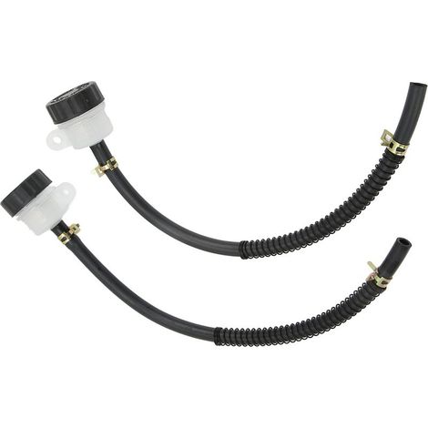 Réservoir de Liquide de Frein avec Tuyau D'huile, 1 Paire de Réservoir de Frein Avant Universel pour Moto, Réservoir de Matre-cylindre, Tasse D'huile, Réservoir de Liquide de Frein, Rése