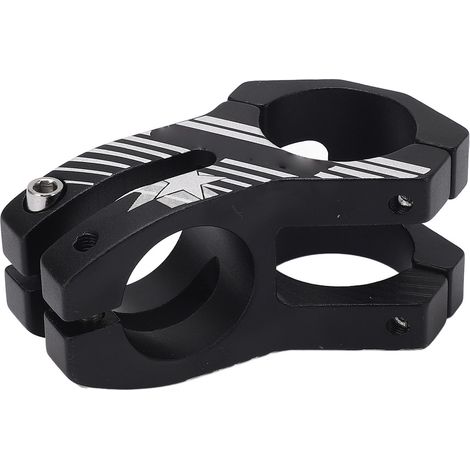 Potence de guidon de vélo de route/VTT durable de 31,8 mm, en alliage d'aluminium noir (1/5)