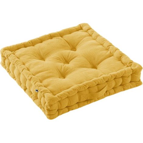 Coussin de sol Outdoor déperlant - Anti-UV "Kala" en Coton 50 x 50 x 10 cm l'Effet Papillon