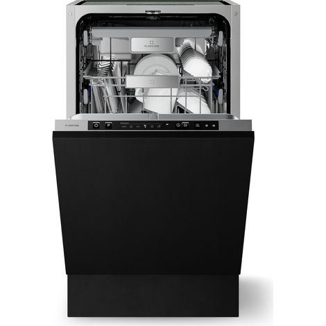 Klarstein Velaire totalmente integrado lavavajillas 45 cm  Minimalismo práctico con gran rendimiento